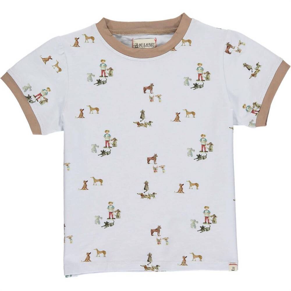 NEW ME & HENRY boys henry tee in white